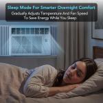 Comfort Zone Window Mounted Room Air Conditioner with Remote Control, 5,000 BTU, Digital Display, 4 Speed Settings, 4 Mode Settings, 24-Hour Timer, Sleep Setting, and Eco Mode