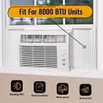 LBG Products Window Air Conditioner Side Panel and Frame Set,AC Accordion Filler Kit,Fits Most 8000BTU Window Air Conditioners,AC Side Panels Frame Kit