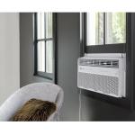 GE PROFILE PWDV08WWF 8,000 BTU Inverter Window Air Conditioner Unit Energy Efficient AC Cooling up to 350 sq ft, Ultra Quiet, Smart Home Capable, Includes Remote and Install Kit, White