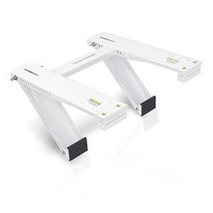 Flehomo Window Air Conditioner Support Bracket with 2 Arms, Universal Design for A/C Units Up to 200 lbs from 5,000 to 24,000 BTU, Easy Installation Window AC Brackets