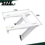 Flehomo Window Air Conditioner Support Bracket with 2 Arms, Universal Design for A/C Units Up to 200 lbs from 5,000 to 24,000 BTU, Easy Installation Window AC Brackets