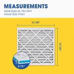 Aerostar 18x18x1 MERV 8 - 6 Count - High Efficiency Pleated HVAC, Furnace & Air Conditioner Filters - Removes Dust, Lint, Mold & Allergy-Causing Pollen
