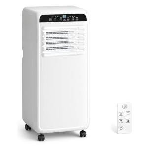 Stopsad 10000BTU Portable Air Conditioner, 3-in-1 Free Stand Smart Cooling AC Unit with Dehumidifier, Fan, Cools Room up to 450 sq.ft, 24H Timer, Installation Kit