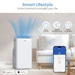 TOSOT 14,000BTU (9,600 BTU SACC) Smart WiFi Portable Air Conditioner with Heater, Powerful Cooling Auto Swing, Dehumidifier, Fan, 24H Timer for Large Room Up to 600 sq ft, AOMI Series