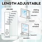 Loviga Portable Air Conditioner Window Kit, Window Vent Kit Seal Kit for Portable Air Conditioner Dryer, 10x40~64 Inch Length Adjustable 2022 Upgraded 100% Sealing Waterproof Easy to Install