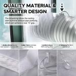 Loviga Portable Air Conditioner Window Kit, Window Vent Kit Seal Kit for Portable Air Conditioner Dryer, 10x40~64 Inch Length Adjustable 2022 Upgraded 100% Sealing Waterproof Easy to Install
