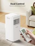 GRIDR Portable Air Conditioners, 8,000 BTU AC Unit for Bedroom with 4 Modes Cooling/Dehumidifier/Fan/Sleep, Up to 300 sq.ft, 24H Timer & Remote, 45db Quiet, Portable AC Unit for Room Indoors