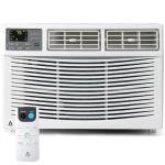 Window Air Conditioner, 8000 BTU Window AC Unit, Cool Rooms up to 350 Sq.Ft., 3 Fan Speed, 24H Timer, Energy Saving, Remote Control, Perfect for Bedroom, Apartment, Living Room, Office