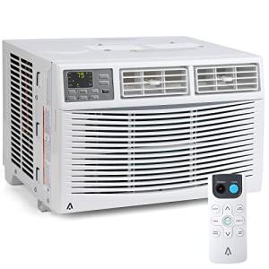 8000 BTU Window Air Conditioner - Cools 350 Sq Ft, Energy Efficient w/Remote & Smart Wi-Fi App Control, Timer, Ultra Quiet Eco Mode 3-in-1 (Cool/Fan/Dehumidifier) for Bedrooms/Offices
