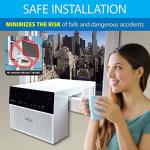 Soleus Air Exclusive 8,000 BTU With WiFi Over the Sill Air Conditioner, Class of its Own for Safety and Whisper Quiet, Along with Keeping Your Window View (Fits up to 11" Wide Window Sill)