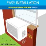 Soleus Air Exclusive 8,000 BTU With WiFi Over the Sill Air Conditioner, Class of its Own for Safety and Whisper Quiet, Along with Keeping Your Window View (Fits up to 11" Wide Window Sill)