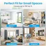 Senville 5,000 BTU Window Air Conditioner, Cools Up to 150 Sq. Ft., Easy to Use Mechanical Control, Washable Filter