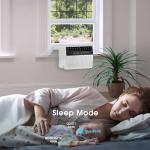 R.W.FLAME 12,000 BTU Window Air Conditioners, U-Shaped Air Condtioner Unit Cools up to 550 Sq. Ft, 6 Modes 24H Timer Energy-saving Window AC Units, Full Window View, Easy to Install, White