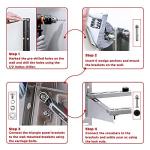 TURBRO Wall Mount Stand for Mini Split Ductless Air Conditioner Heat Pump System, Sturdy Stainless Steel Bracket w/Dual Cross-Bars, Support Condenser up to 550 lbs (7,000 - 24,000 BTU)