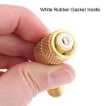 gohantee R410a Adapter 5/16 Female, 1/4 Male SAE Swivel Adapter Fits for Mini Split System Air Conditioners, HVAC and Refrigeration Service with 45° Angle Thimble Pack of 2