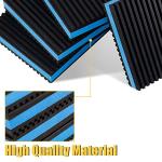 Powrocket 4 Pack Rubber Anti Vibration Pads,3 x 3 x 7/8 inches Heavy Duty EVA Isolation Mats for Air Conditioner,HVAC System,Compressors,Washer and Dryer Blue