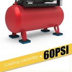 Powrocket 4 Pack Rubber Anti Vibration Pads,3 x 3 x 7/8 inches Heavy Duty EVA Isolation Mats for Air Conditioner,HVAC System,Compressors,Washer and Dryer Blue