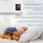 Split Max Air Conditioner, Heating & Cooling, Silent & Energy Efficient Wall Mount or Desktop, with Remote Control for Home 110V (White)