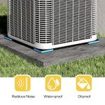 Powrocket 4 Pack Rubber Anti Vibration Pads,3 x 3 x 7/8 inches Heavy Duty EVA Isolation Mats for Air Conditioner,HVAC System,Compressors,Washer and Dryer Blue