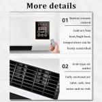 Split Max Air Conditioner, Heating & Cooling, Silent & Energy Efficient Wall Mount or Desktop, with Remote Control for Home 110V (White)