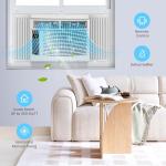 6000btu Window Air Conditioner Units, Fast Cooling 250 Sq.ft. 115V Air Conditioner Window Unit with Remote Controlled, App Controlled, 50db Low Noise,Small Ac Unit for Room Quick Installation