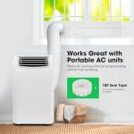 VIVOSUN Window Vent Kit, Portable AC Window Seal Kit, Fit with 4”/6” Ducting & 5.9” Hose for Sliding Window, Adjustable AC Vent Kit for Duct Fans, Air Conditioner, Dryer