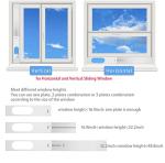 Portable AC Window Kit with 5.1” Exhaust Hose for Sliding Window, Adjustable Air Conditioner Window Vent Kit for Ducting AC Seal Panel for Horizontal&Vertical Window.