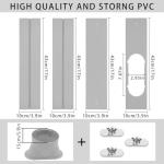 Portable Air Conditioner Window Vent Kit, 5.9 Inch Diameter 59 Inch Length Exhaust Hose,Adjustable Vertical/Horizontal Sliding Window Kit Plate for AC Unit