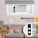 Whirlpool 5,000 BTU 115V Window Air Conditioner & Dehumidifier with Mechanical Controls, Window AC Unit for Apartment, Dorm Room, & Small Rooms up to 150 Square Feet in White