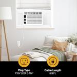 Whirlpool 5,000 BTU 115V Window Air Conditioner & Dehumidifier with Mechanical Controls, Window AC Unit for Apartment, Dorm Room, & Small Rooms up to 150 Square Feet in White