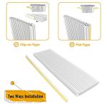 LBG Products Air Conditioner Side Panel Kit for Window AC Units, Fits Up to 17" H x 10" W,Double Layers Window AC Side Panels Kit for Window Air Conditioner Replacement Screen,2 Pack