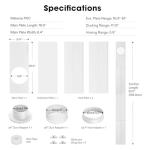 VIVOSUN Window Vent Kit, Portable AC Window Seal Kit, Fit with 4”/6” Ducting & 5.9” Hose for Sliding Window, Adjustable AC Vent Kit for Duct Fans, Air Conditioner, Dryer