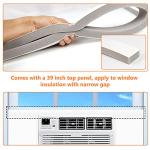 GCGOODS Window Air Conditioner Insulated Foam Panels, Winter Surround Insulation Side Panel with Top Seal Strip for Window AC Unit Indoor, White