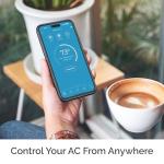 Breez Eco | Smart AC Controller for Mini Split, Window, Portable ACS | WiFi, Alexa, Google, Siri Shortcuts, SmartThings, IFTTT, Free App, NO Subscriptions | Schedules, Geofencing, Comfy (Black)