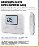 Heagstat Non Programmable Thermostat for Home 1 Heat/1 Cool Single-Stage Compatibility, White Backlight
