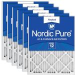 Nordic Pure 18x24x1 (17 1/2 x 23 1/2 x 3/4) Pleated MERV 12 Air Filters 6 Pack