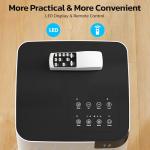 ZAFRO 10,000 BTU Portable Air Conditioners, 4 Modes Portable AC Unit with Fast Cooling/Energy Efficient/Remote/24Hrs Timer for Bedroom/Dorms/Indoor Rooms, White