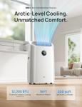Dreo Portable Air Conditioners, 12000 BTU ASHRAE (8000 BTU DOE) Smart AC Unit for Room with Drainage-free Cooling, APP/Voice/Remote, Fan & Dehumidifier, Quiet Standing AC for Bedroom, AC515S New