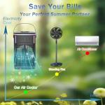 iFeiFan Portable Air Conditioners with Remote, 4-in-1 Portable AC with 1500ml Water Tank, 3 Wind Speeds, 6H Timer, 2 Cool Mist, 7 Lights, Personal Mini Air Conditioner for Room Bedroom Offic