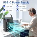 iFeiFan Portable Air Conditioners with Remote, 4-in-1 Portable AC with 1500ml Water Tank, 3 Wind Speeds, 6H Timer, 2 Cool Mist, 7 Lights, Personal Mini Air Conditioner for Room Bedroom Offic