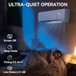 YITAHOME 12000 BTU Mini Split Air Conditioner Heat Pump System, Wifi Enabled 20 SEER2 115V Inverter Ductless AC Cool Up to 750 Sq. Ft, Compatible with Alexa, Complete Installation Kit, White