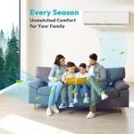 Rellytech Mini Split Ac/Heating System - 18000BTU Air Conditioner Inverter Heating and Cooling, 230v 19 SEER2 Wall Mounted Ductless ac split units Cools Up to 1250sq.ft, 24H Timer, Installation Kit