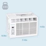 Keystone 14,000 BTU Window Air Conditioner and Dehumidifier, Window Unit Air Conditioners for Apartment, Living Room, Garage, and Medium to Large Rooms up to 650 Sq.Ft., Window AC Unit with Remote