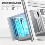 mollie 12000 BTU Window-Mounted Room Air Conditioner, Powerful Indoor AC with Multi-Speed Mode, Programmable Timer, Cool up to 450 Sq.Ft.