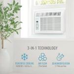 Keystone 14,000 BTU Window Air Conditioner and Dehumidifier, Window Unit Air Conditioners for Apartment, Living Room, Garage, and Medium to Large Rooms up to 650 Sq.Ft., Window AC Unit with Remote