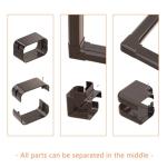 GCGOODS 4in 25ft Mini Split Line Set Cover Kit, Decorative PVC Lineset Cover for Ductless Mini Split Air Conditioner Heat Pump System and Central Air Conditioner, Brown