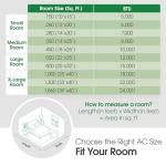 LG 5,000 BTU Window Air Conditioner, Cools 150 Sq.Ft. (10' x 15' Room Size), Quiet Operation, Electronic Control AC Unit with Remote, 2 Cooling & Fan Speeds, 2-Way Air Deflection, Auto Restart, 115V