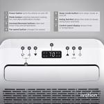 Ivation 6,500 BTU Camper Air Conditioner | Portable Over-the-Window Sill AC, Fan & Dehumidifier for RV, Caravan & Motorhome | Digital Display, Temperature Control, Timer, Sleep Mode, Whisper Quiet