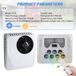 12V RV Air Conditioner 15000 BTU Ultra-Quiet AC, Easy Install Non-Ducted Rooftop, Heat Pump & Fast Cooling Air Conditioner for Campers, RVs and Travel Trailers, White