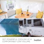Ivation 6,500 BTU Camper Air Conditioner | Portable Over-the-Window Sill AC, Fan & Dehumidifier for RV, Caravan & Motorhome | Digital Display, Temperature Control, Timer, Sleep Mode, Whisper Quiet